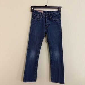 Abercrombie & Fitch boys blue jean boys size‎ 12 slim  button fly prewashed